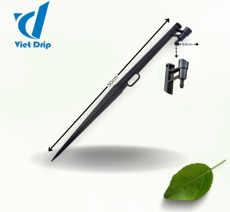 CHÂN CẮM 50CM REN ỐNG PE10