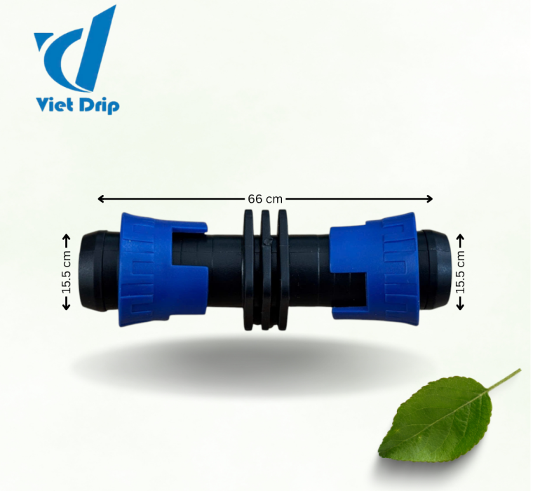 NỐI ỐNG NHỎ GIỌT LDPE 16MM 2 ĐẦU GÀI