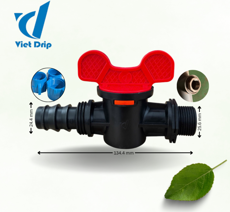 VAN NỐI ỐNG LDPE 25 REN 27