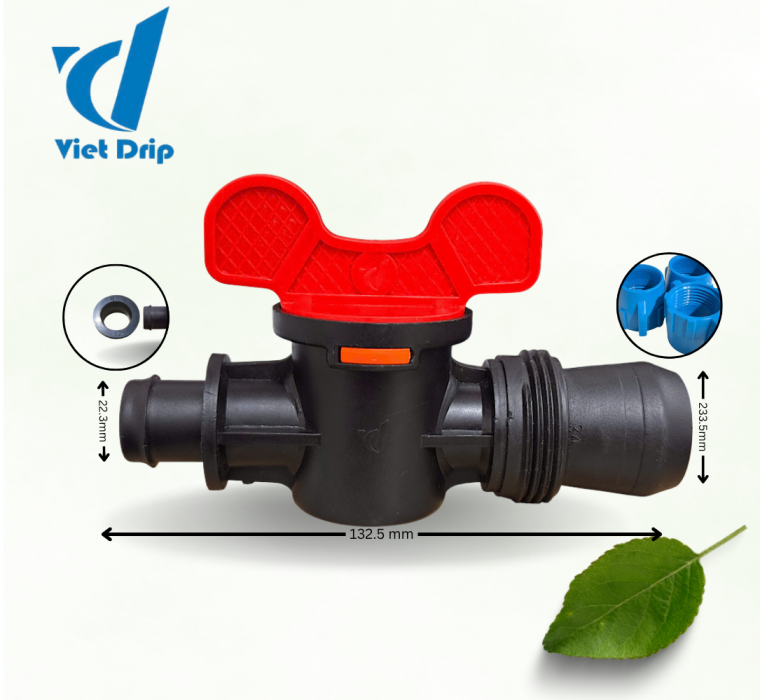 VAN KHỞI THUỶ ỐNG XẸP Ø34