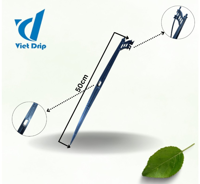 CHÂN CẮM 50CM KẸP LẬT - DÀNH CHO ỐNG PE5