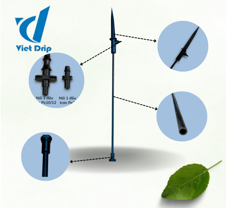 BỘ CHÂN CẮM THUỶ TINH 8MM