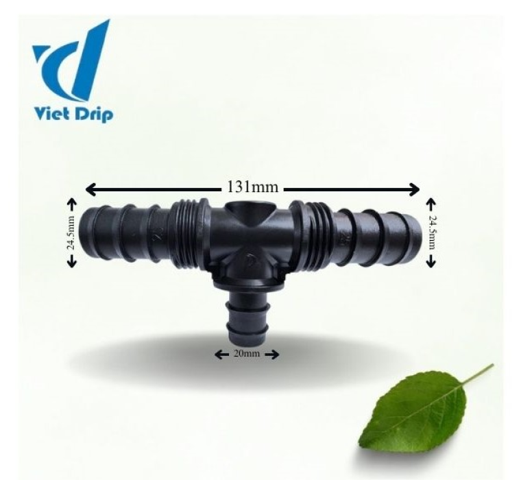 TÊ GIẢM ỐNG LDPE 25MM RA 20MM
