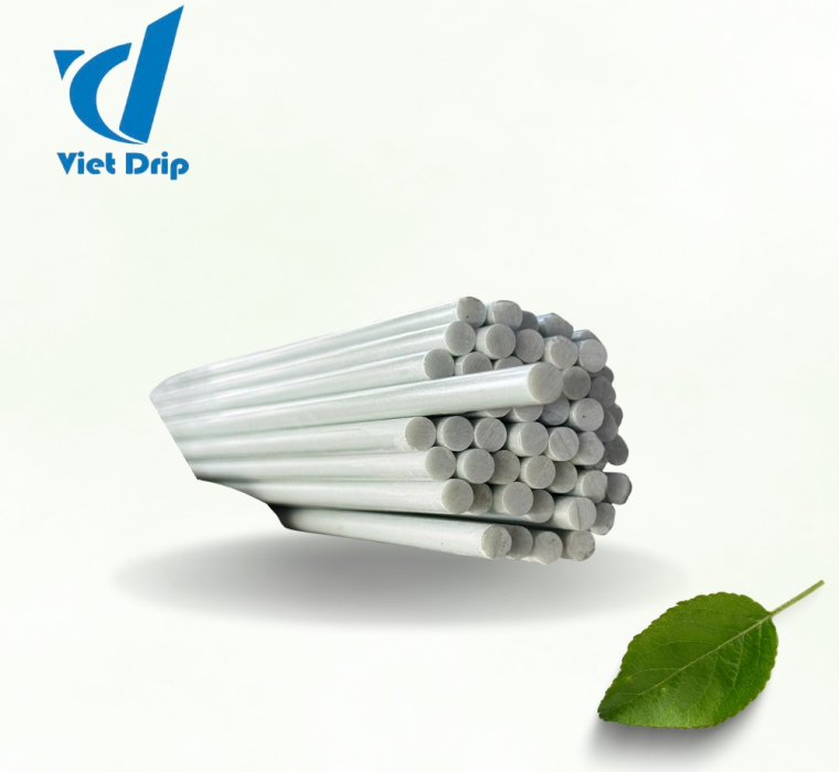 CÂY CẮM SỢI THUỶ TINH ĐẶC 8MM TRẮNG