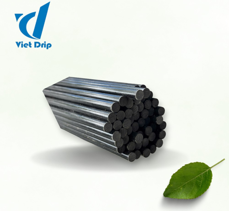 CÂY CẮM SỢI THUỶ TINH ĐẶC 8MM ĐEN