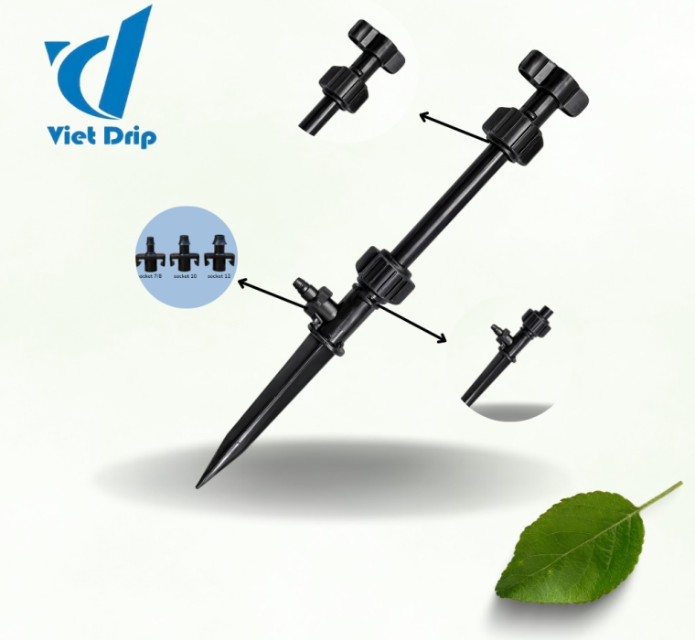 BỘ CHÂN CẮM THUỶ TINH 12MM