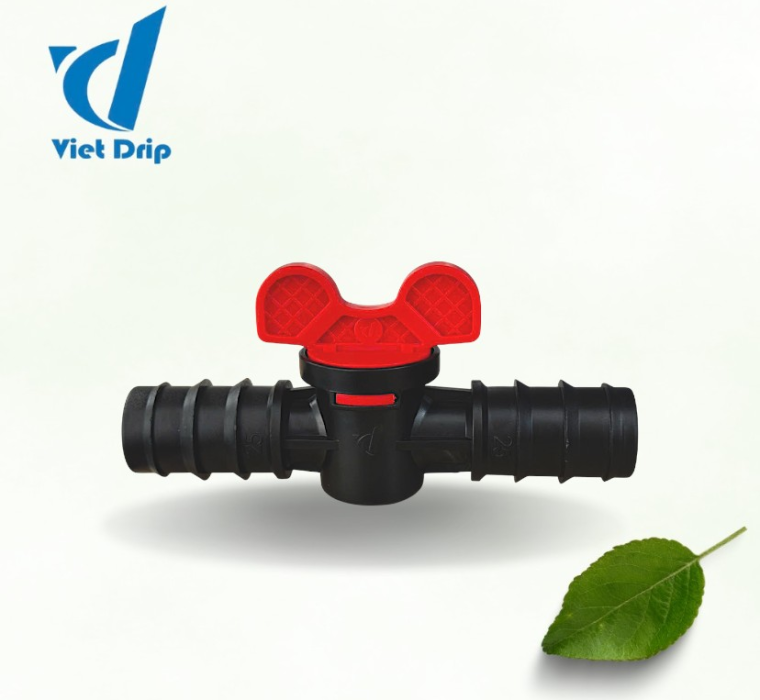 VAN THẲNG NỐI ỐNG LDPE 25 TAI NHỎ