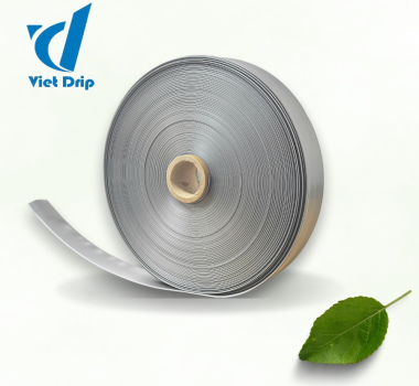 ỐNG NHỰA PE TƯỚI NƯỚC XẸP - MÀU BẠC